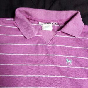 Vintage Hunter's Glen Striped Polo Shirt 700 Purple